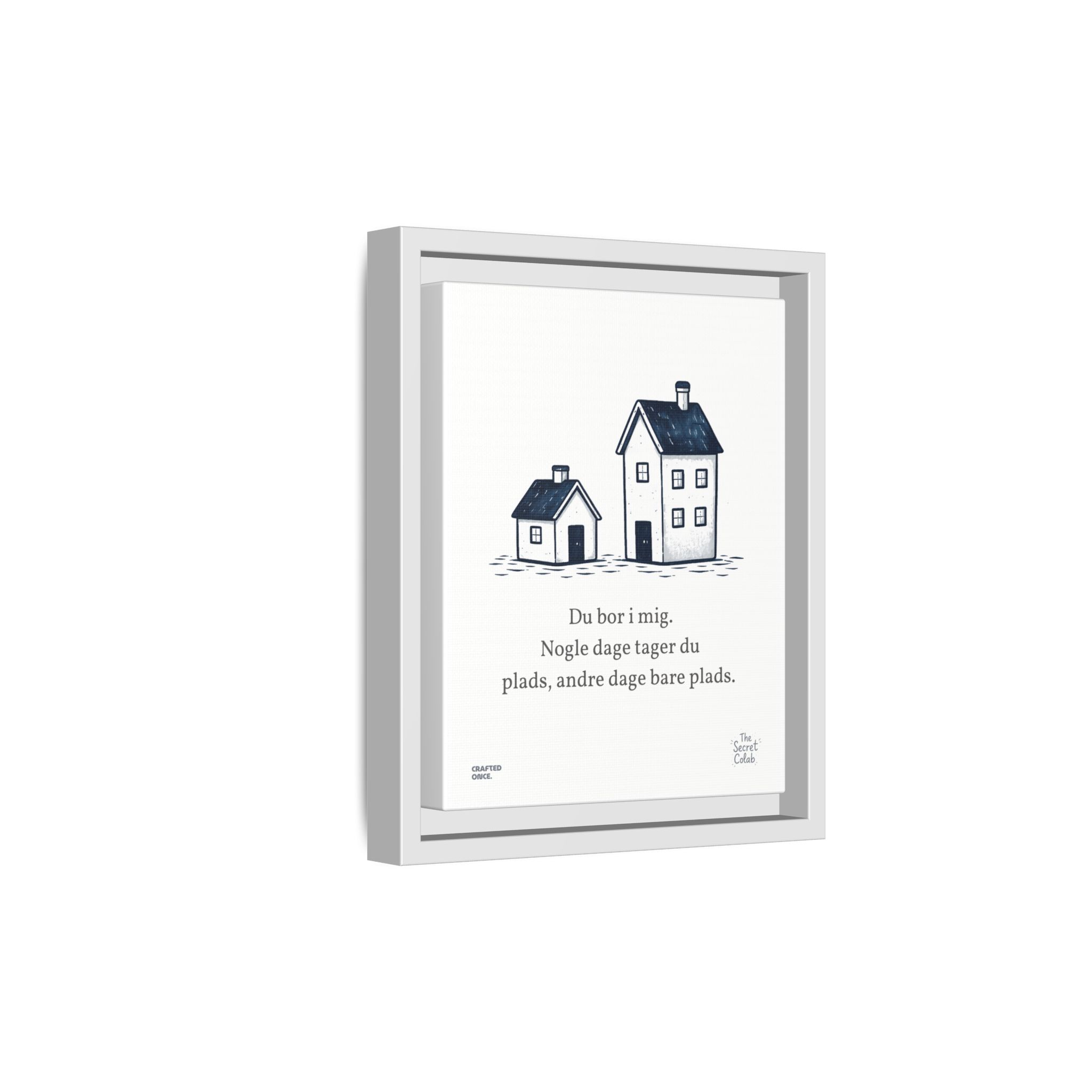 Danish Quote Illustration - Nogen om Noget #14: Du bor i mig. Nogle dage tager du plads, andre dage bare plads. - Image 6