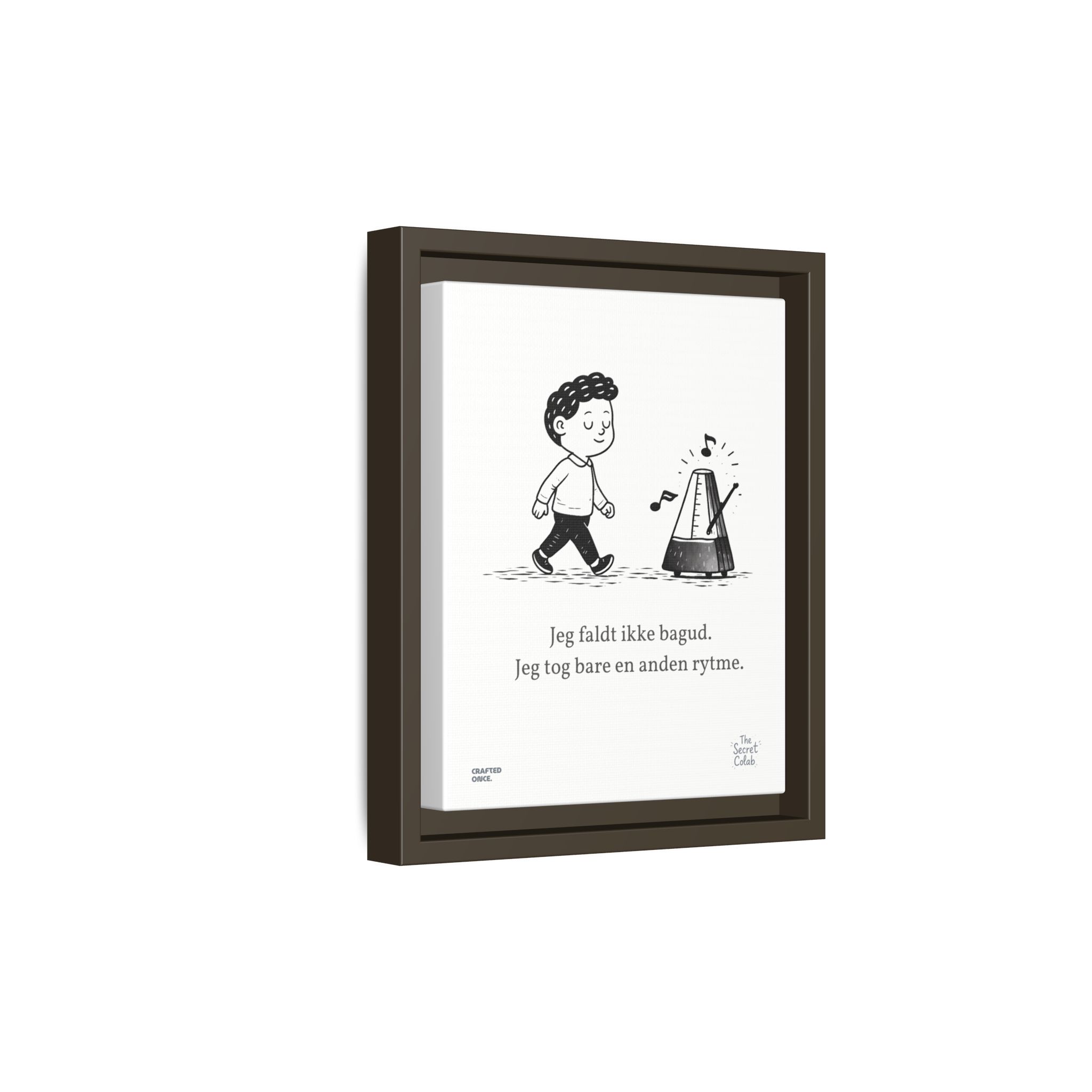Danish Quote Illustration - Nogen om Noget #04: Jeg faldt ikke bagud. Jeg tog bare en anden rytme. - Image 4
