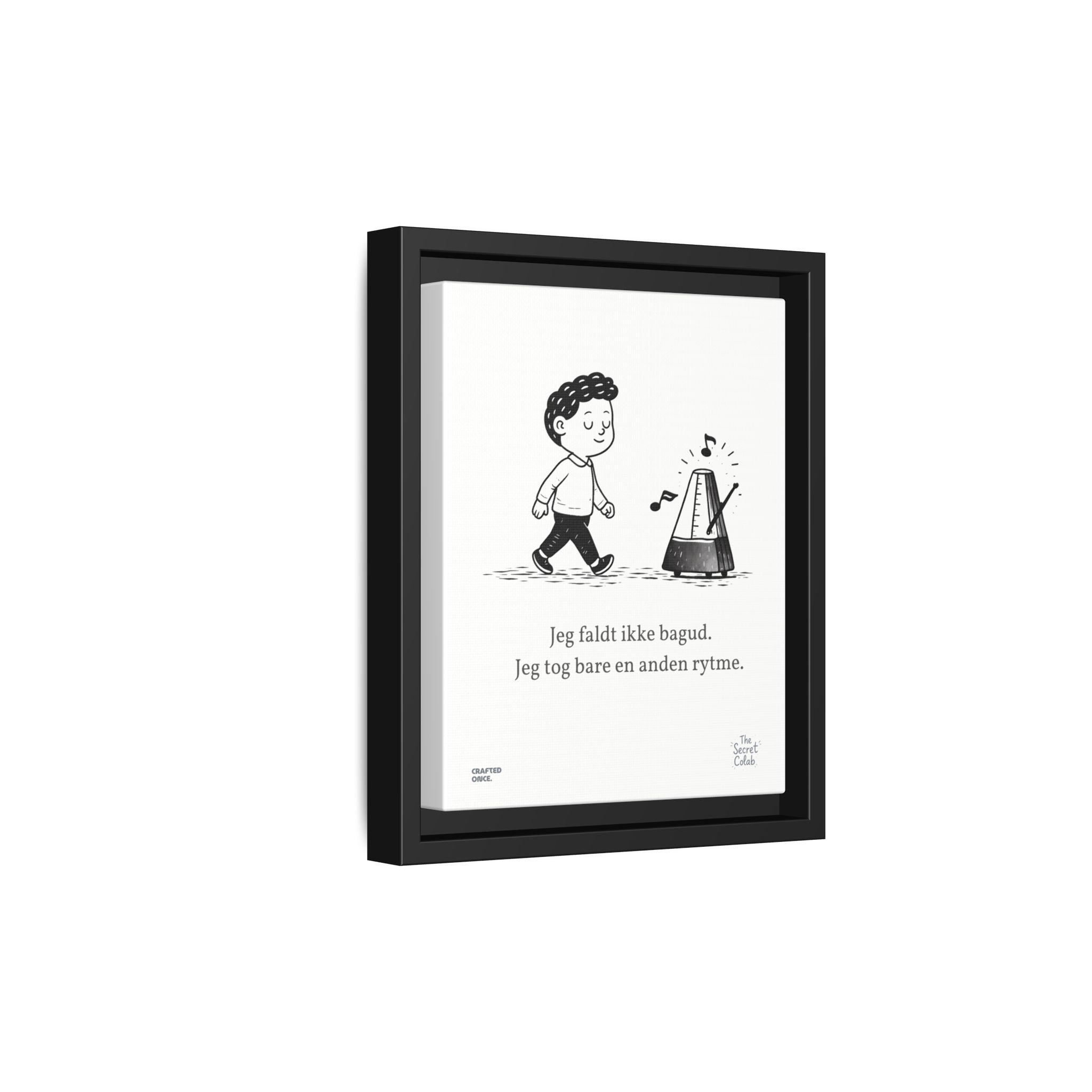 Danish Quote Illustration - Nogen om Noget #04: Jeg faldt ikke bagud. Jeg tog bare en anden rytme. - Image 2