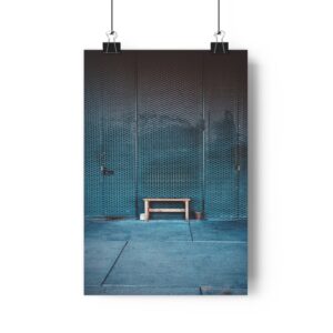 Giclée Art Print - Bench in blue