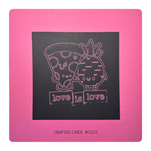 Love Is Love - Unique plotter piece · 01/01